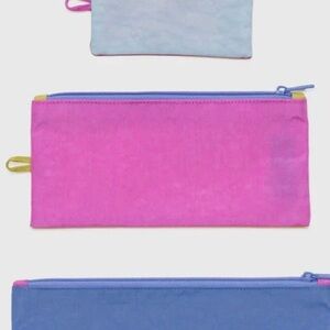 NWOT Baggu Medium Flat Pouch - Vacation Colorblock